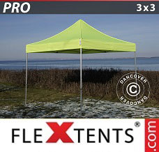 Racing tent 3x3 m Neon yellow/green
