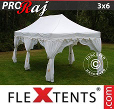 Racing tent 3x6 m White/Gold