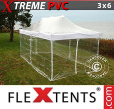 Racing tent 3x6 m Clear, incl. 6 sidewalls