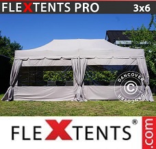 Racing tent 3x6 m Latte, incl. 6 sidewalls and 6...