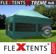 Racing tent 4x8 m Green, incl. 6 sidewalls