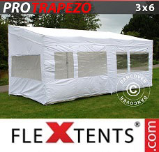 Racing tent 3x6 m White, incl. 4 sidewalls