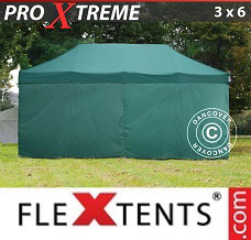 Racing tent 3x6 m Green, incl. 6 sidewalls