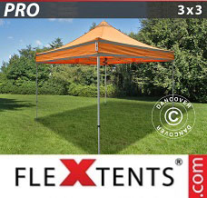 Racing tent 3x3 m Orange Reflective