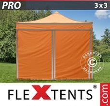 Racing tent 3x3 m Orange Reflective, incl. 4...