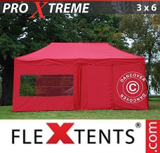 Racing tent 3x6 m Red, incl. 6 sidewalls