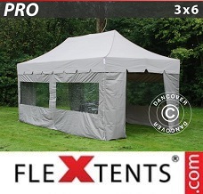 Racing tent 3x6 m Latte, incl. 6 sidewalls