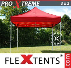 Racing tent 3x3 m Red