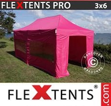 Racing tent 3x6 m Pink, incl. 6 sidewalls