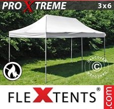 Racing tent 3x6 m White, Flame retardant
