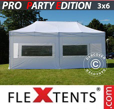 Racing tent 3x6 m White, incl. 6 sidewalls