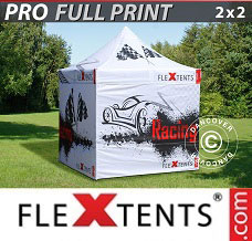 Racing tent 2x2 m, incl. 4 sidewalls