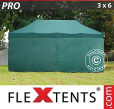 Racing tent 3x6 m Green, incl. 6 sidewalls