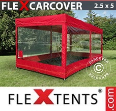 Racing tent 2,5x5 m, Red