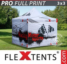 Racing tent 3x3 m, incl. 4 sidewalls