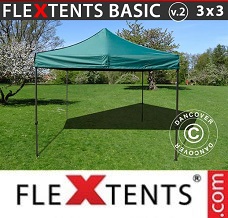 Racing tent 3x3 m Green